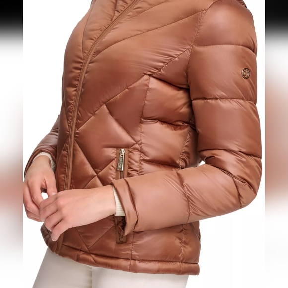 Calvin Klein Jackets & Blazers - A cozy puffer coat with a shine finish. Calvin Klein. 7 F warmth factor size XS